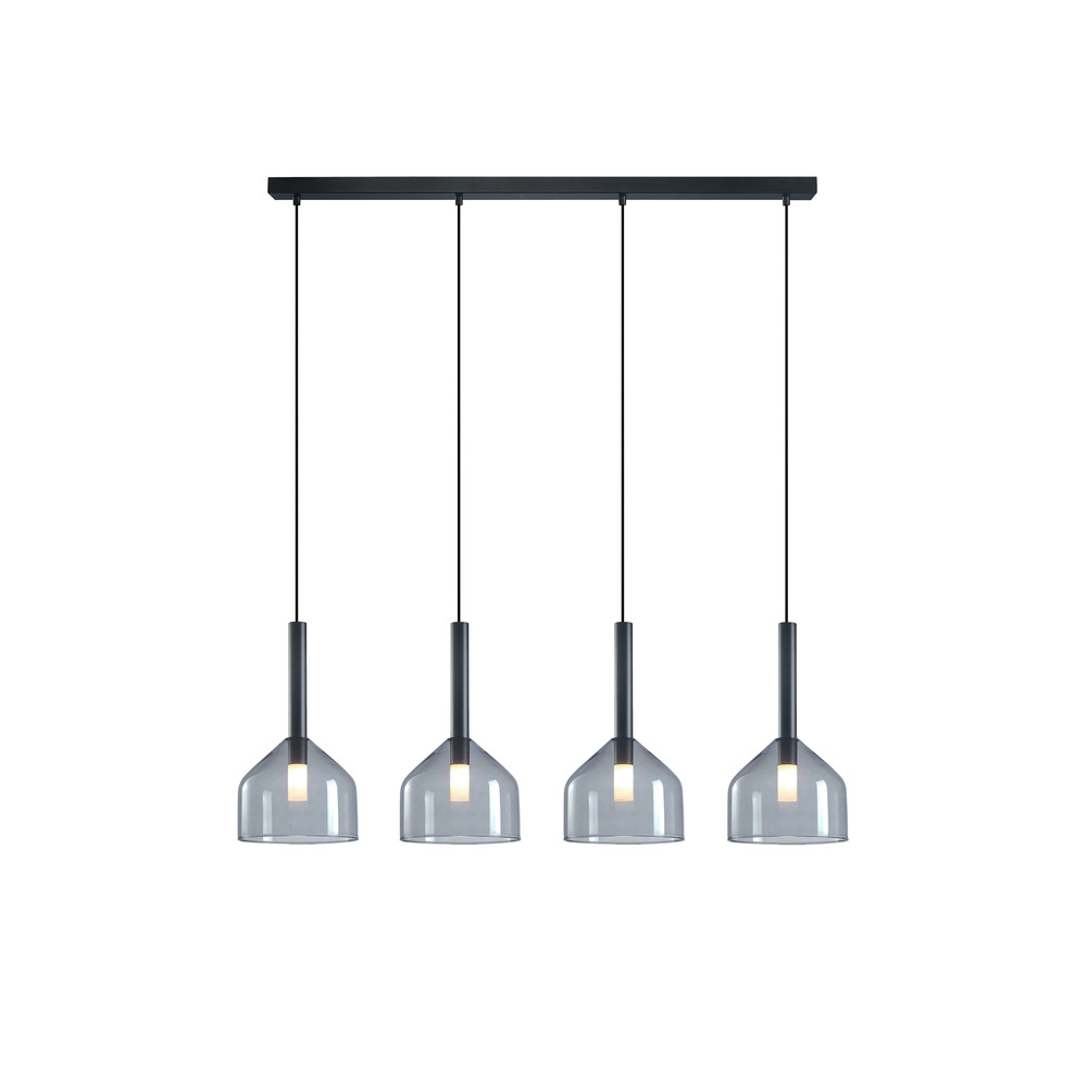 Kali Collection 4-Light Island/Pool Table Black
