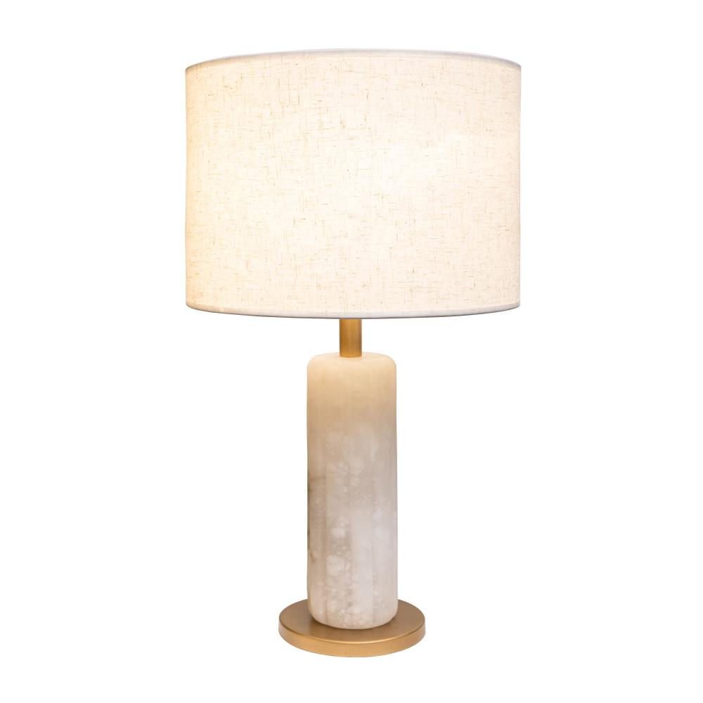 Sentu 1-Lt Table Lamp - French Gold/Alabaster