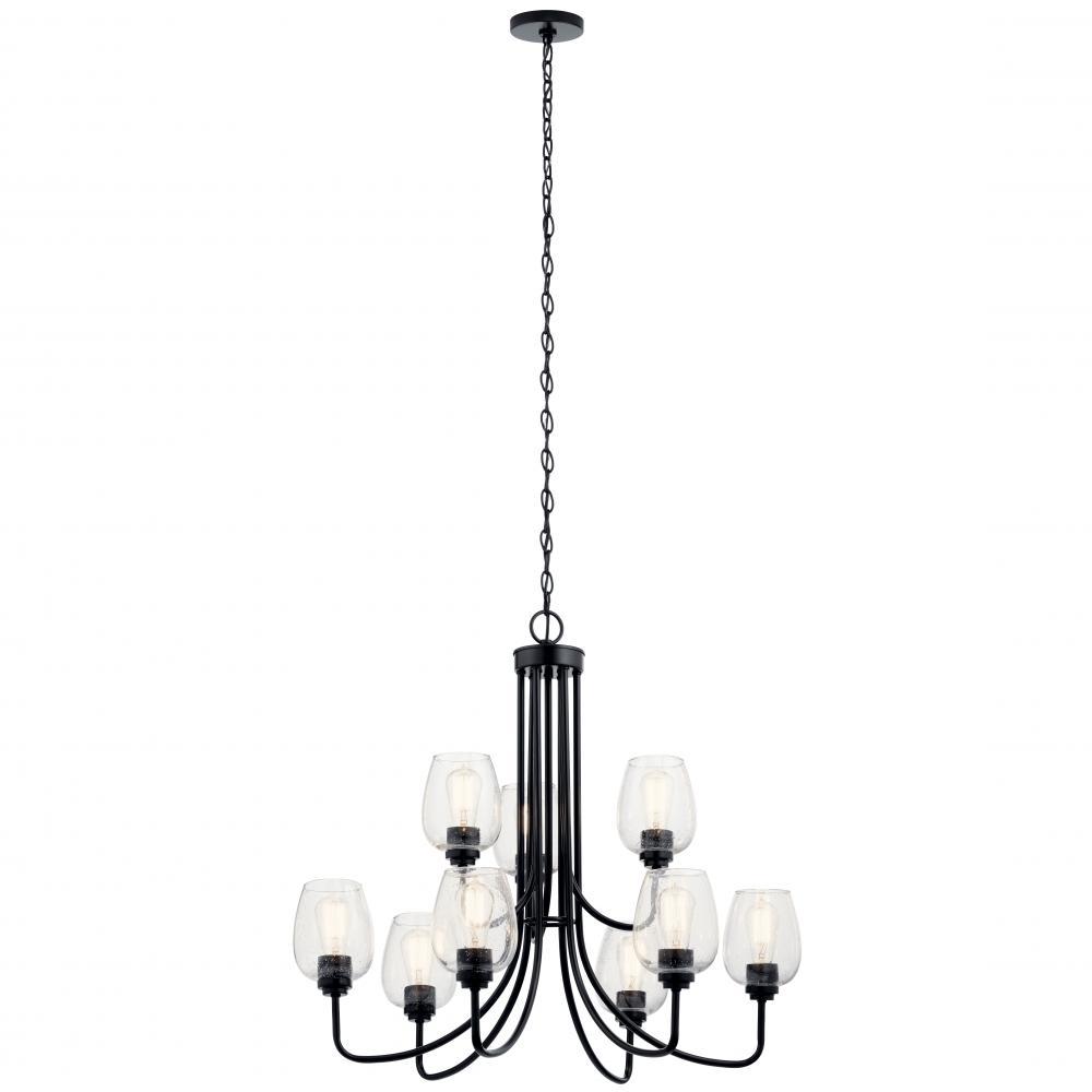 Valserrano 9 Light Chandelier Black