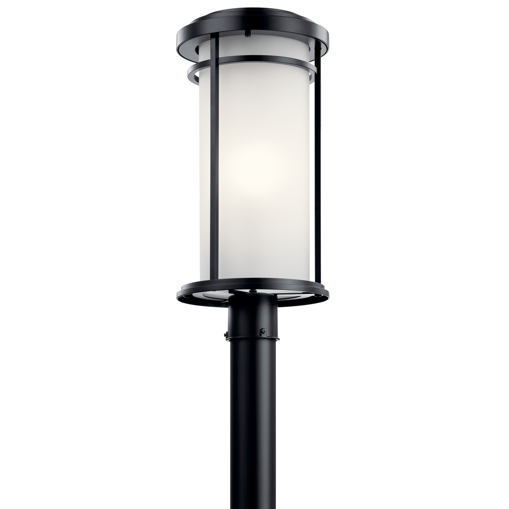 Toman 1 Light Post Mount Black