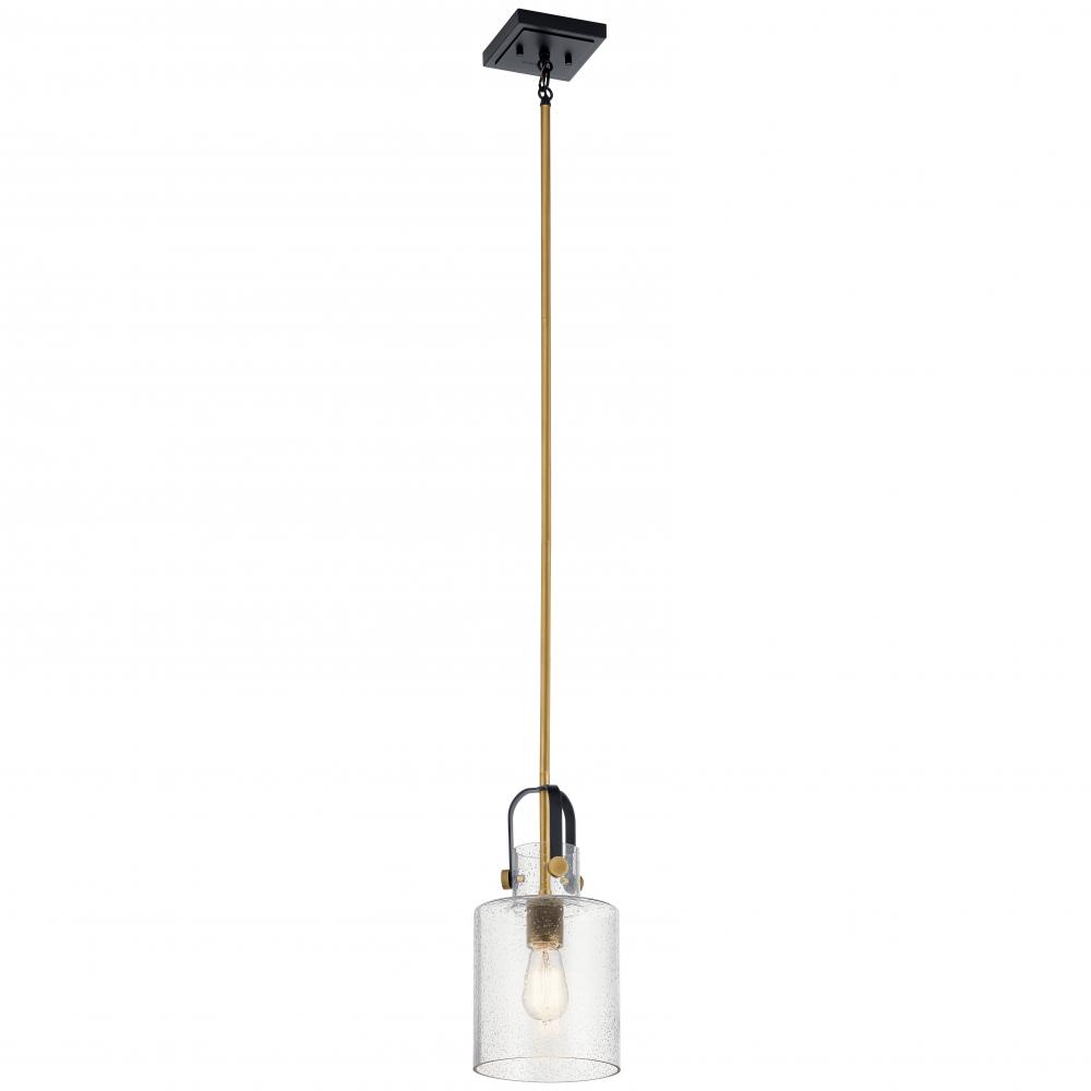 Kitner 7" 1 Light Pendant Natural Brass