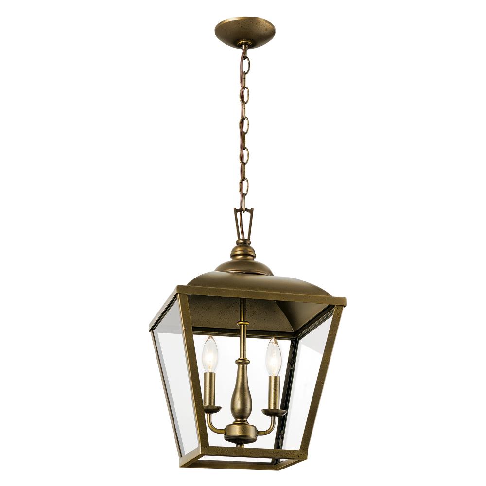 Gentle Hill 19" 2 Light Pendant Character Bronze