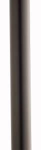 Accessory 3" x 84" 1 Outdoor Light Post in Black