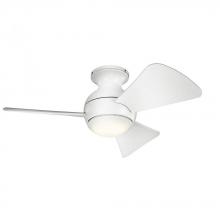 Kichler 330150MWH - Sola LED 34" Fan Matte White
