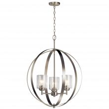 Kichler 44034NI - Winslow 3 Light Chandelier Brushed Nickel