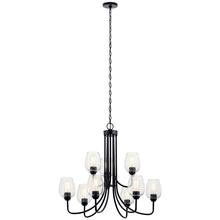 Kichler 44378BKCS - Valserrano 9 Light Chandelier Black