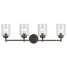 Kichler 45887OZ - Winslow 30" 4 Light Vanity Light with Clear Seeded Glass in Olde Bronze
