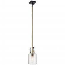 Kichler 52035NBR - Kitner 7" 1 Light Pendant Natural Brass