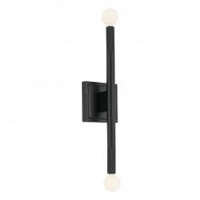 Kichler 52556BK - Odensa 17 Inch 2 Light Wall Sconce in Black