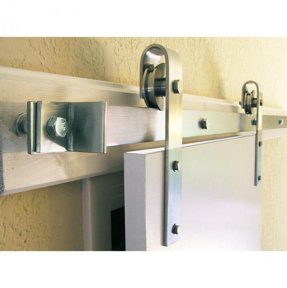 Square End Rolling Hdw Kit 8'' SS - Smooth