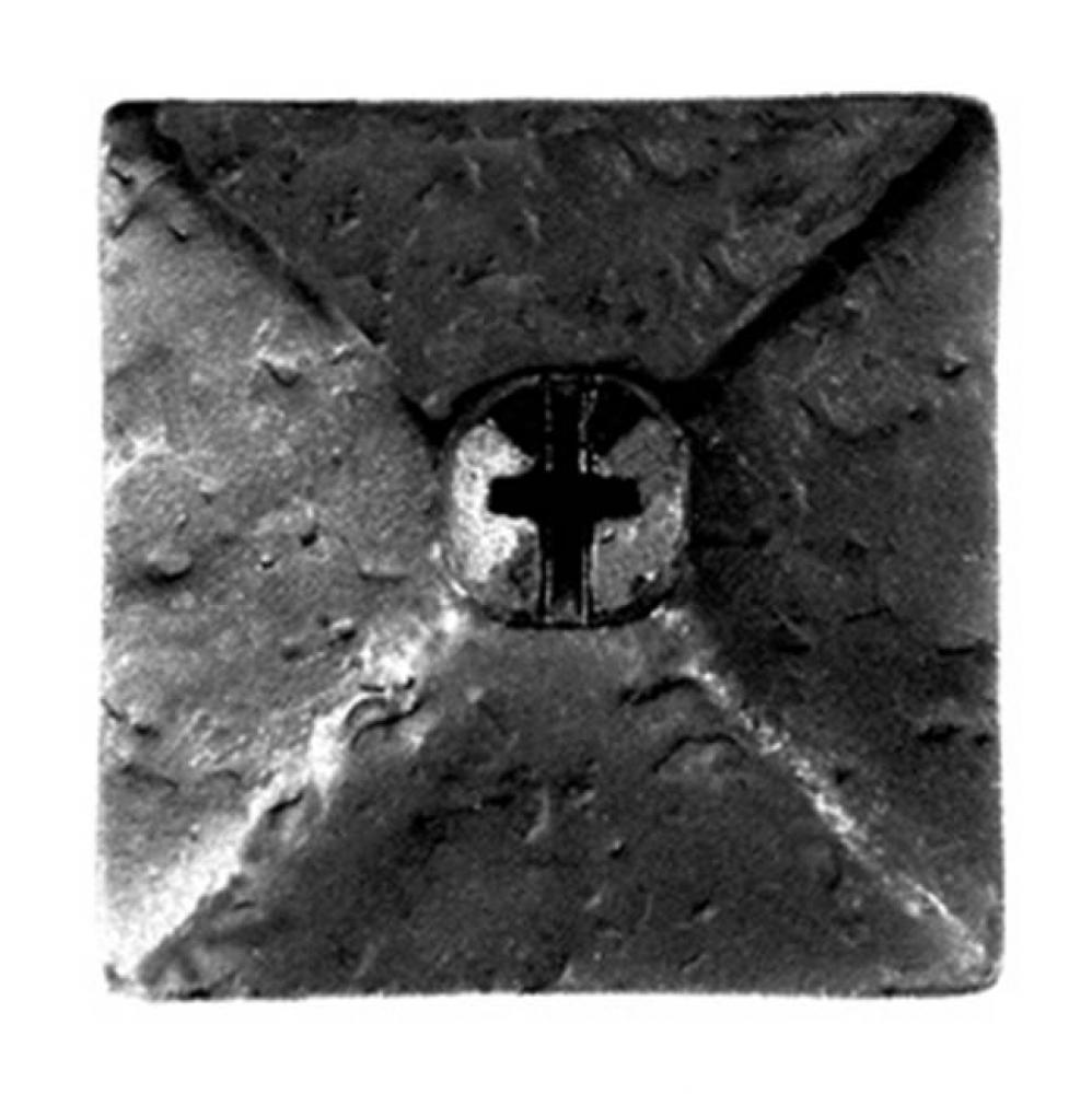 Large Square Door Boss, Black