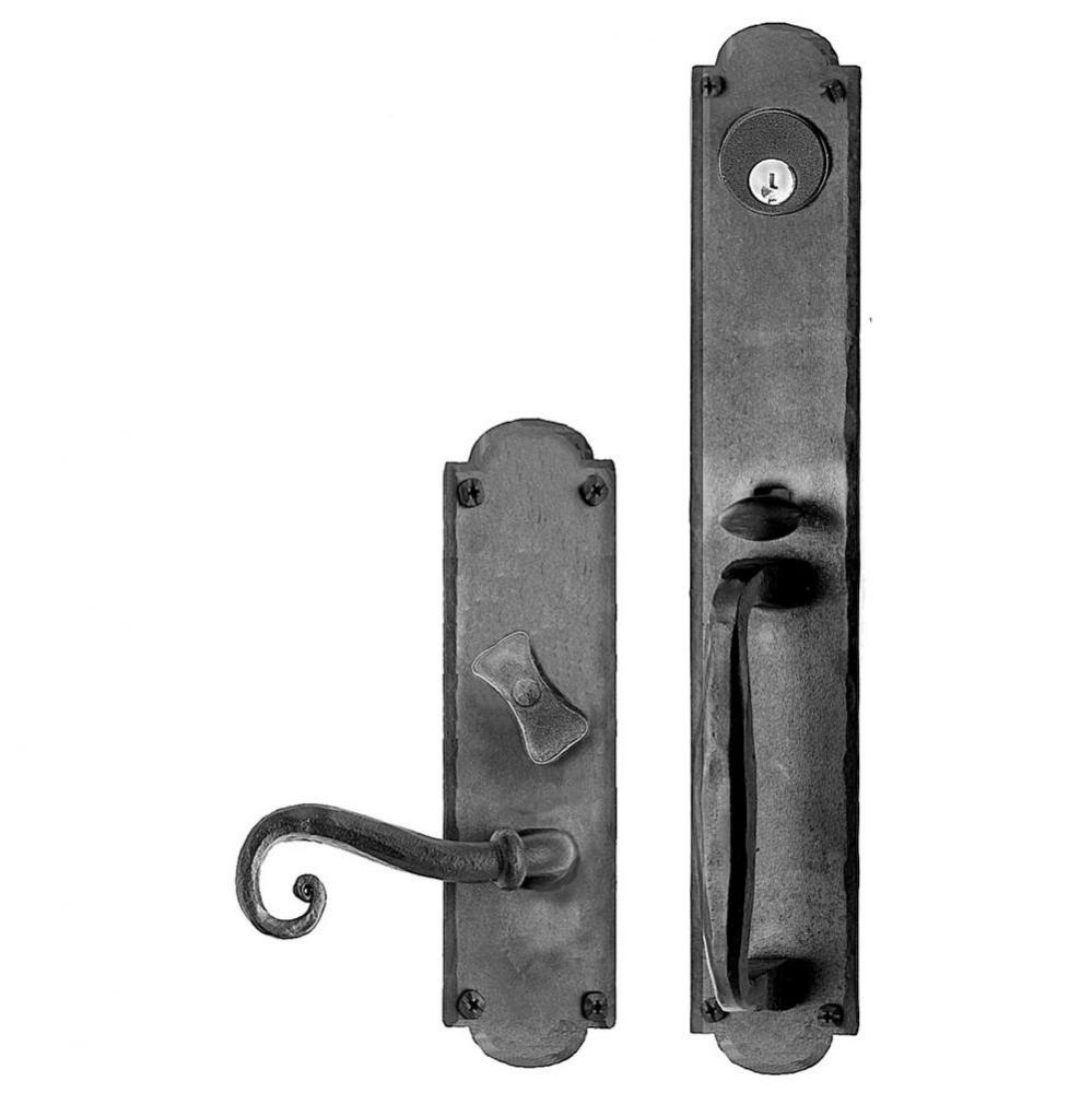 Oregon Handle And Lever Right Hand Dummy Set, Black