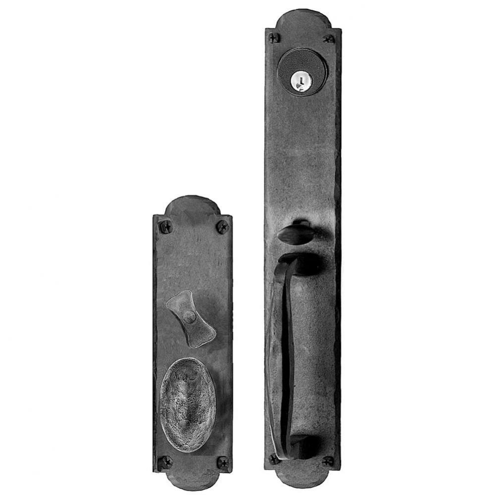 Oregon Handle And Knob Set, Black