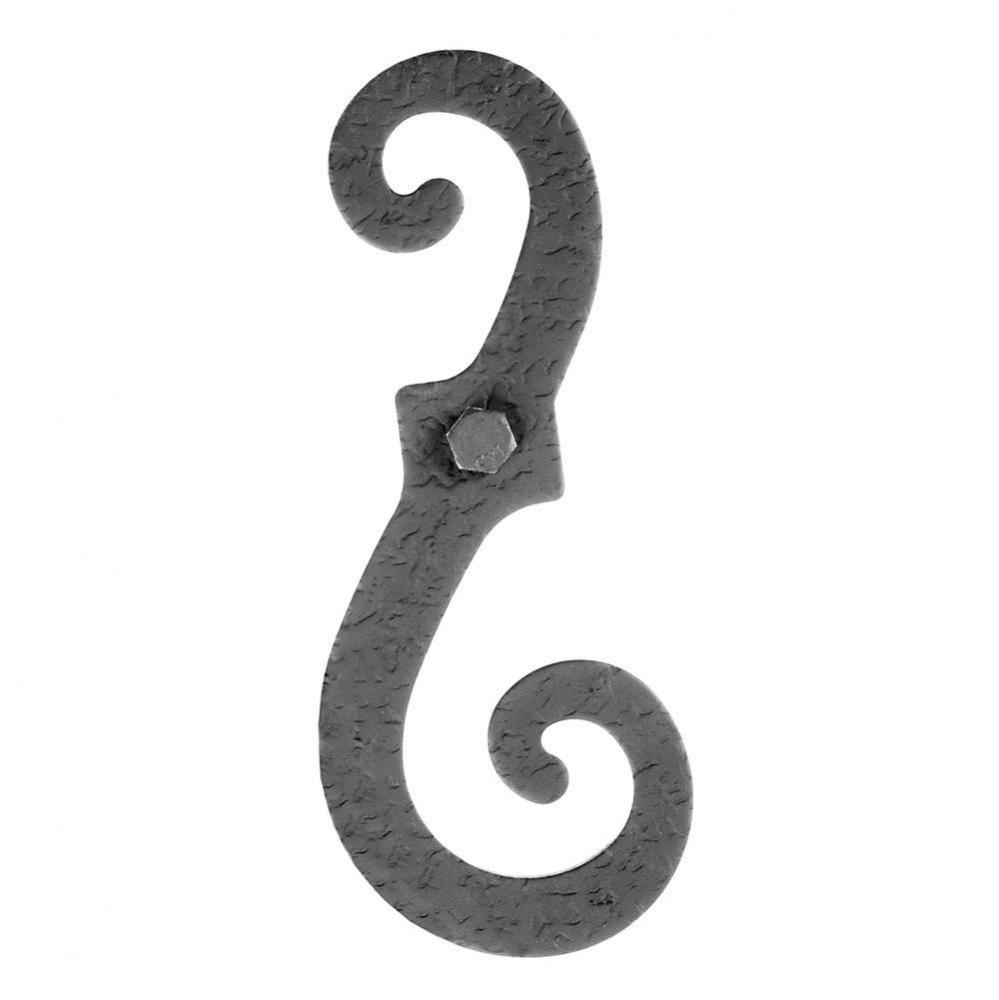 6-3/4'' Steel Shutter Dog, Wood Only