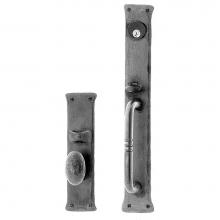 Acorn Manufacturing IUBBI - Greenwich Handle and Knob Mortise Lock Set, Black