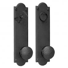 Acorn Manufacturing IWWBD - Oregon Double Hammered Knob And Double Escutcheon Dummy Set, Black