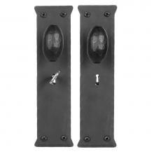 Acorn Manufacturing IWYBI - Greenwich Double Oval Knob Skeleton Key Mortise Lock Set, Black