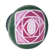 Acorn Manufacturing PR6YP - Sm Rd Green w/Sq Mauve Rose