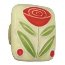 Acorn Manufacturing PSJYP - Lg Sq Yellow w/Flower & 2 Berries