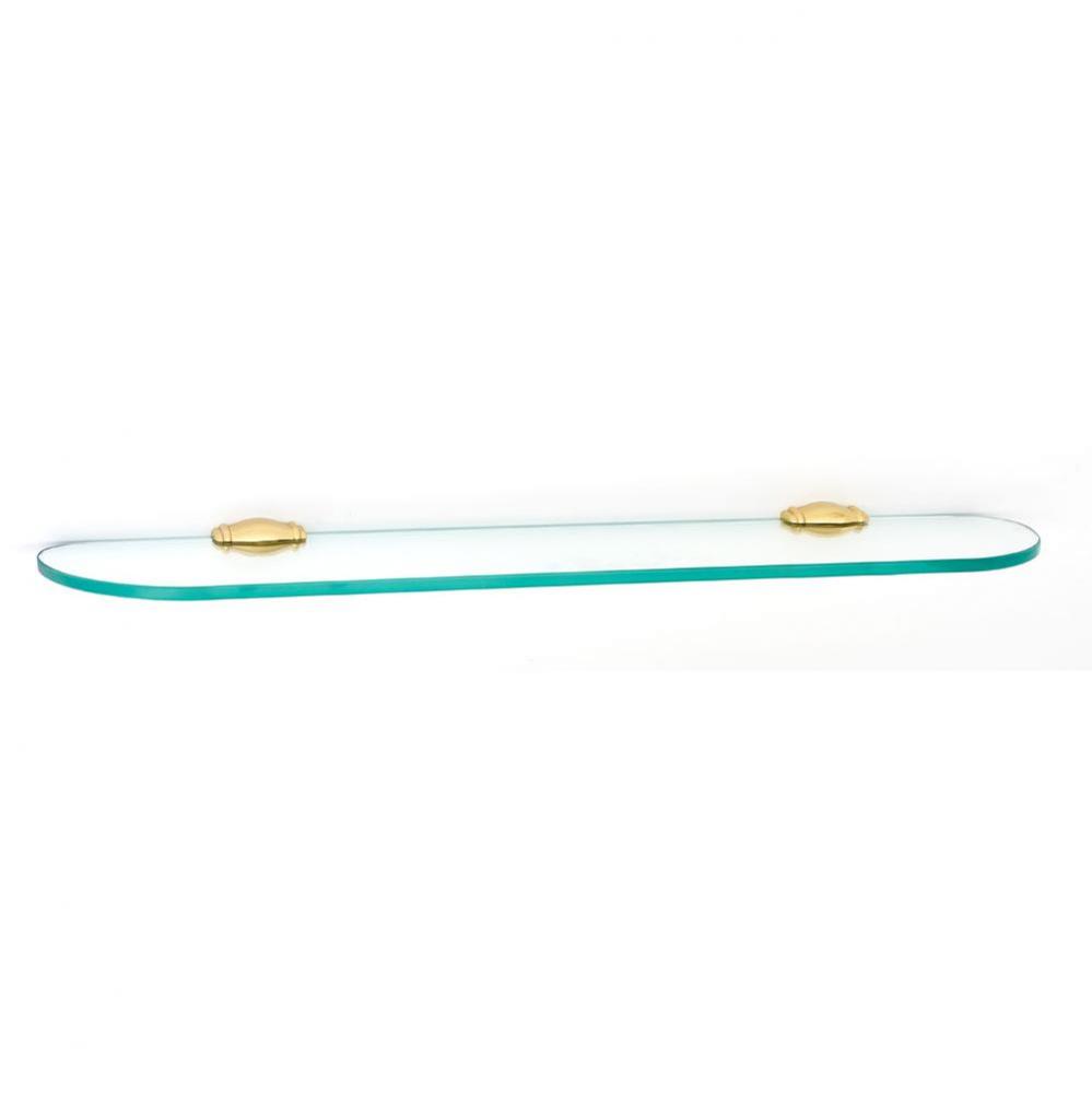 24'' Glass Shelf W/Brackets