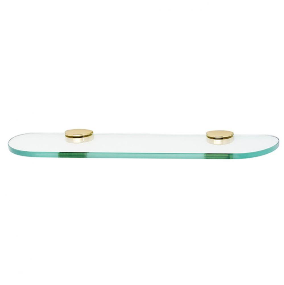 18'' Glass Shelf W/Brackets
