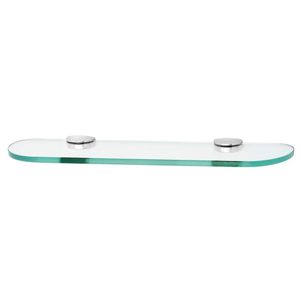 18'' Glass Shelf W/Brackets