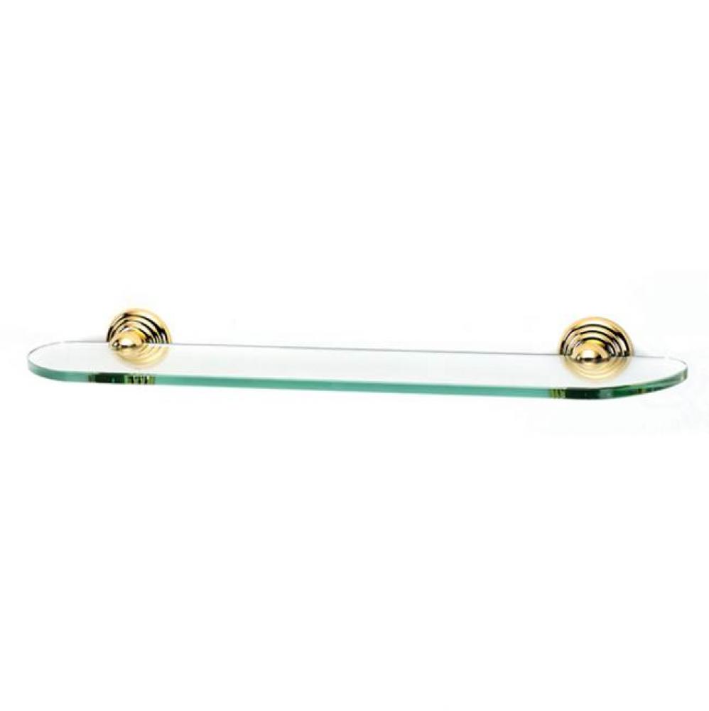 24'' Glass Shelf W/Brackets