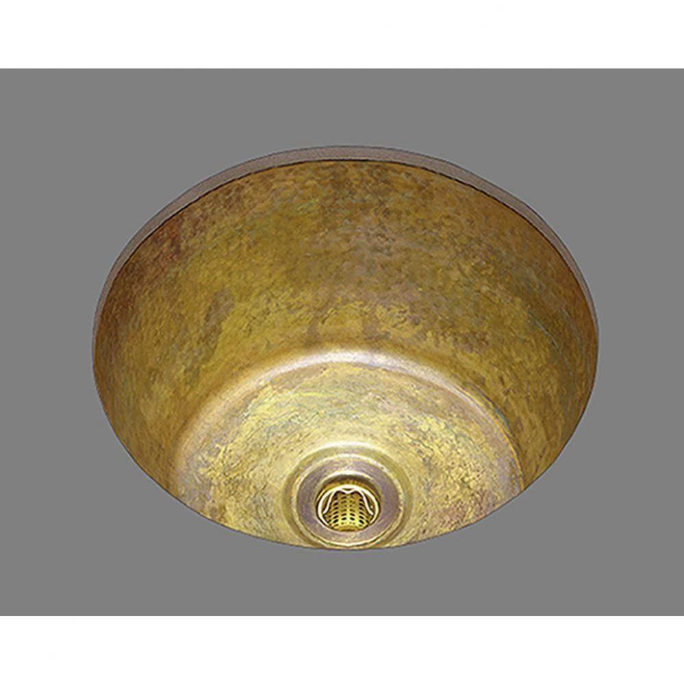 Medium Round Bar Sink. Plain Pattern, Undermount and Drop In