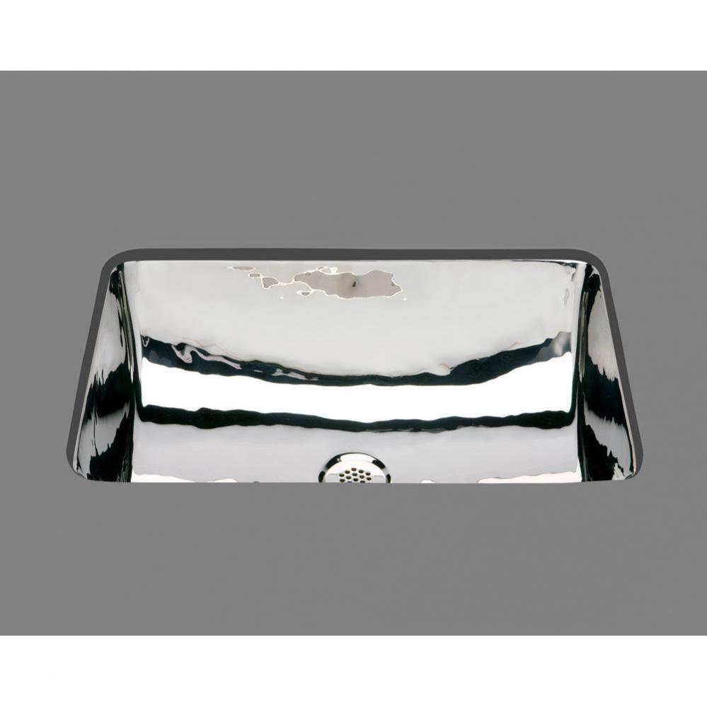 Large Rectangle Lavatory, Hammertone Pattern, Undermount and Drop In