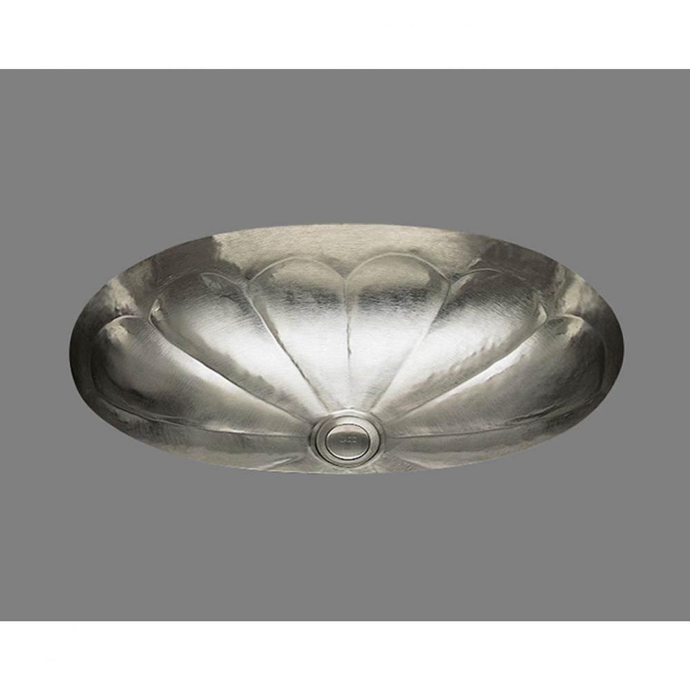 Oval Shaped Lavatory, Melon Pattern, Undermount and Drop In