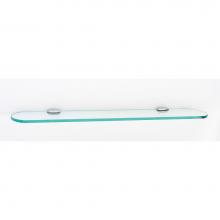 Alno A6650-24-PC - 24'' Glass Shelf W/Brackets
