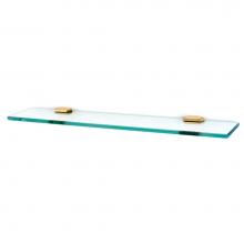 Alno A7750-24-PB/NL - 24'' Glass Shelf W/Brackets
