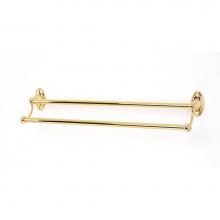 Alno A8025-24-PB - 24'' Double Towel Bar