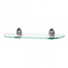 Alno A8050-24-PC - 24'' Glass Shelf W/Brackets