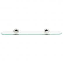 Alno A8350-24-PC - 24'' Glass Shelf W/Brackets