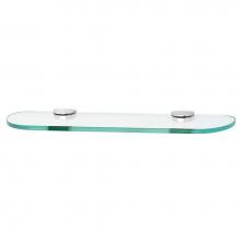 Alno A8950-18-PC - 18'' Glass Shelf W/Brackets
