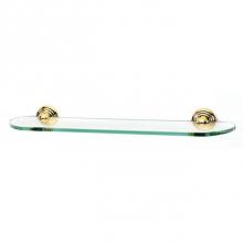 Alno A9050-24-PB/NL - 24'' Glass Shelf W/Brackets