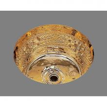 Alno B0375G.WB - Medium Round Bar Sink. Garland Pattern, Undermount and Drop In