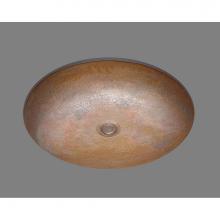 Alno B1215R.PB - Medium Oval Lavatory, Riatta Pattern, Undermount and Drop In