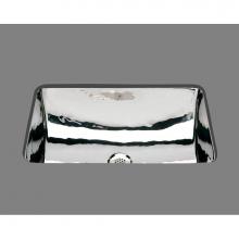 Alno B1218H.PB - Large Rectangle Lavatory, Hammertone Pattern, Undermount and Drop In