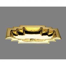 Alno B1225H.WB - Maya, Large Art Deco Style Lavatory, Hammertone Pattern, Undermount and Drop In