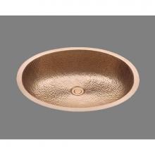 Alno B1417M.PB - Large Oval Lavatory, Melon Pattern, Undermount and Drop In