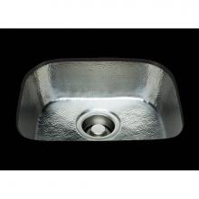 Alno B1513H.PB - D-Bowl Prep Sink Hammertone Pattern, Undermount and Drop In