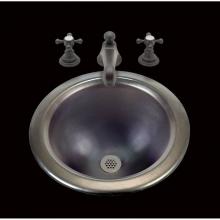 Alno P1313.U2.WH - Amber, Double Glazed, Round Lavatory, No Overflow, Undermount