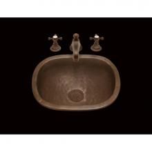 Alno Z1014T.D.ZP - Zelda, Small Roval Lavatory/Bar Sink, Textured Pattern, Drop In
