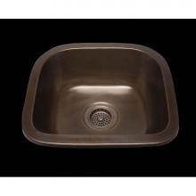 Alno ZC1513P.ZC - Zane, D-Bowl Prep Sink, Plain Pattern, 3 1/2'' Drain Opening, Undermount and Drop In