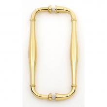 Alno G726-8-PB - 8'' Back To Back Glass Door Pull
