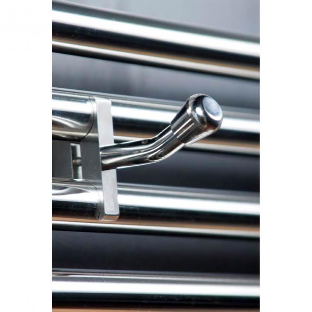 Sirio Bathrobe Hanger - Brushed