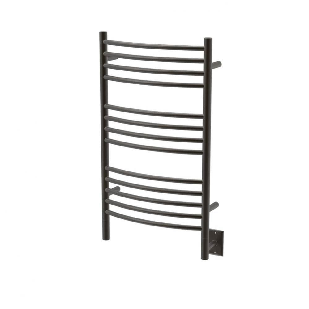 Jeeves Model C Curved 16'' Wide 13 Bar Hardwired Towel Warmer in Oil Rubbed Bronze