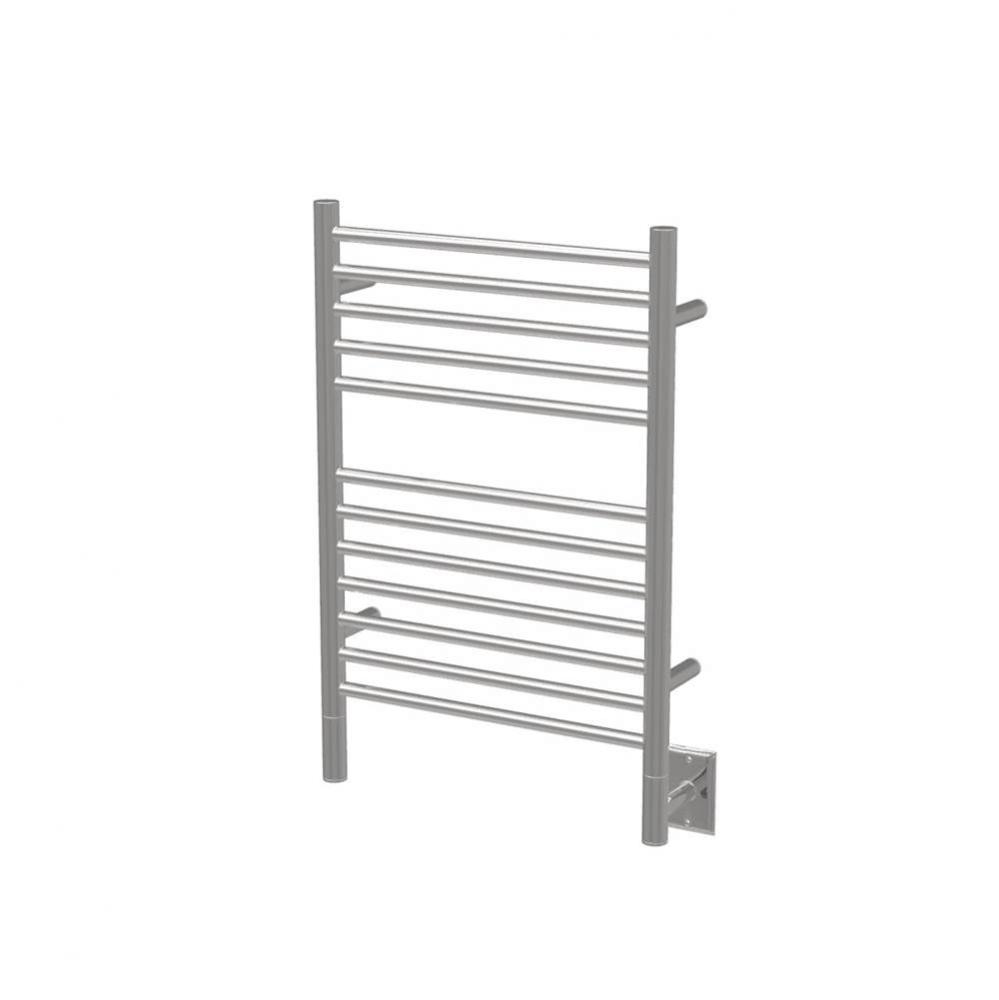 Jeeves Model E Straight 24'' Wide 12 Bar Hardwired Towel Warmer in Polished
